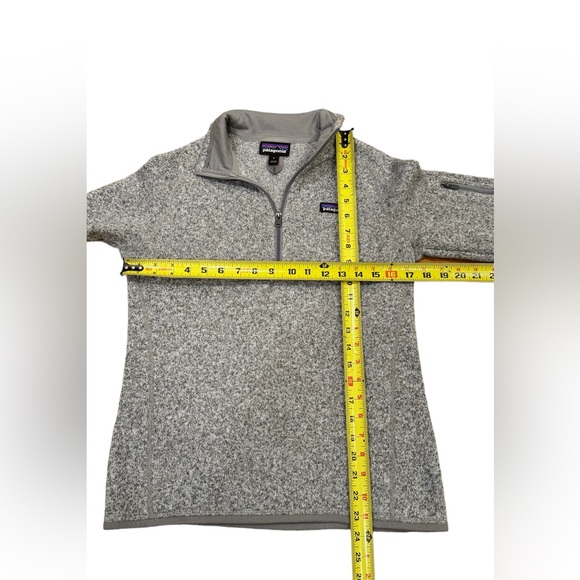 Patagonia Better Sweater Gray 1/4 Zip Fleece Pullover Womens small - Picture 9 of 9